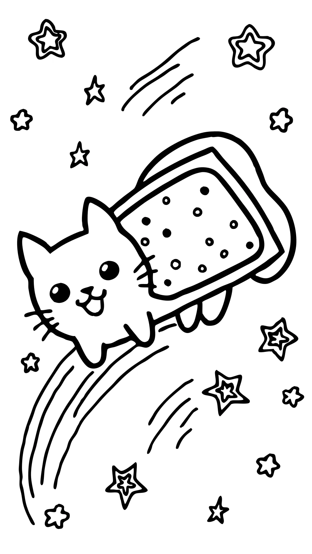 nyan cat coloring page